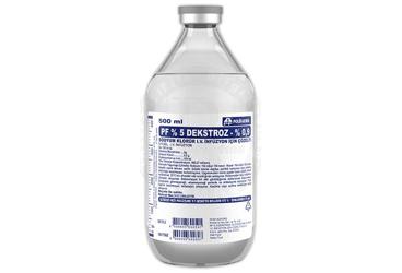 %5 DEKSTROZ-%0,9 SODYUM KLORUR 500 CC SETSIZ (CAM SISE)