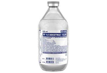 %5 DEKSTROZ %0,45 SODYUM KLORUR SOLUSYONU 500 ML SETSIZ (CAM SISE)