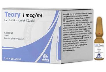 TEORY 1 MCG/ML IV ENJEKSIYONLUK COZELTI