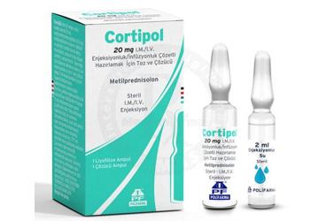 CORTIPOL 20 MG I.M./I.V. ENJEKSIYONLUK/INFUZYONLUK COZELTI HAZIRLAMAK ICIN TOZ VE COZUCU
