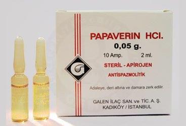 PAPAVERINE HCL 0,05 GR 10 AMPUL