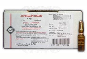 ADRENALIN 1MG 1ML 100 AMPUL