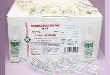 MAGNEZYUM SULFAT %15  10 ML  100 AMPUL