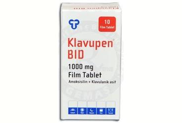 KLAVUPEN BID 1000 MG 10 FILM TABLET