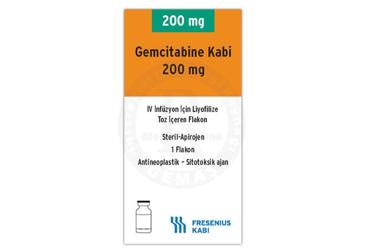 GEMCITABINE KABI 200 MG INFUZYONLUK COZELTI HAZIRLAMAK ICIN LIYOFILIZE TOZ, 1 FLAKON