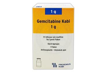 GEMCITABINE KABI 1 G INFUZYONLUK COZELTI HAZIRLAMAK ICIN LIYOFILIZE TOZ, 1 FLAKON