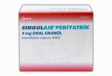 SINGULAIR 4 MG PEDIYATRIK ORAL GRANUL 28 SASE