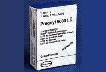 PREGNYL 5000 IU IM/SC ENJEKSIYON ICIN LIYOFILIZE TOZ ICEREN 1 AMPUL