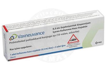 VAXNEUVANCE 0,5 ML ENJEKSIYONLUK SUSPANSIYON ICEREN KULLANIMA HAZIR ENJEKTOR (1 ADET, 2 İĞNELİ)