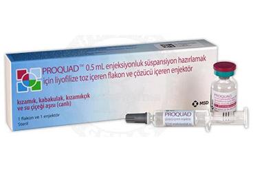 PROQUAD 0,5 ML ENJ. SUSP. HAZIRLAMAK ICIN LIYOFILIZE TOZ ICEREN 1 FLAKON