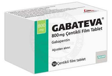 GABATEVA 800 MG 50  CENTIKLI FILM TABLET
