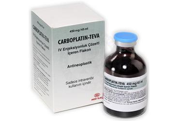 CARBOPLATIN TEVA 450 MG/45 ML IV INF. ICIN KONSANTRE COZ. ICEREN FLAKON