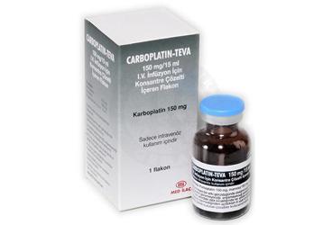 CARBOPLATIN TEVA 150 MG/15 ML IV INF. ICIN  KONSANTRE COZ. ICEREN FLAKON
