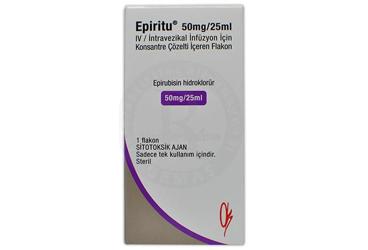 EPIRITU 50 MG/25 ML IV INTRAVEZIKAL INFUZYON ICIN KONSANTRE COZELTI ICEREN 1 FLAKON