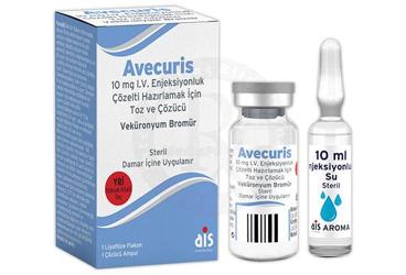 AVECURIS 10 MG IV ENJEKSIYONLUK COZELTI HAZIRLAMAK ICIN TOZ VE COZUCU (1 FLAKON+1 COZUCU AMPUL)