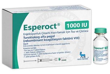 ESPEROCT 1000 IU ENJEKSIYONLUK COZELTI HAZIRLAMAK ICIN TOZ VE COZUCU (1 FLAKON)