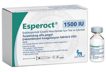 ESPEROCT 1500 IU ENJEKSIYONLUK COZELTI HAZIRLAMAK ICIN TOZ VE COZUCU (1 FLAKON)