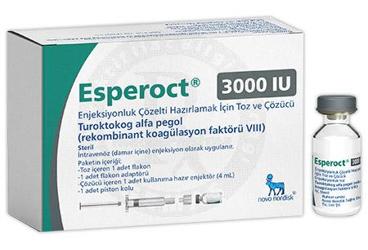 ESPEROCT 3000 IU ENJEKSIYONLUK COZELTI HAZIRLAMAK ICIN TOZ VE COZUCU (1 FLAKON)