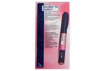 NOVOMIX 50 FLEXPEN 100 IU / ML  3 ML  KULL. HAZIR DOLU ENJ. KALEMI ICINDE SUSPANSIYON,5 FLEXPEN