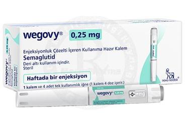 WEGOVY 0.25 MG ENJEKSIYONLUK COZELTI IÇEREN KULLANIMA HAZIR KALEM (1 KALEM)