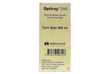 OPTIRAY 350 MG/ML ENJEKSIYONLUK COZELTI ICEREN CAM SISE 200 ML 1SISE