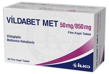 VILDABET MET 50 MG/850 MG FILM KAPLI TABLET (60 TABLET)