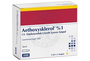 AETHOXYSKLEROL % 1 20 MG 2 ML 5 AMPUL