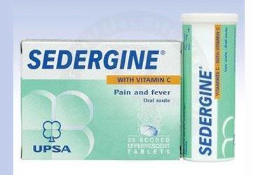 SEDERGINE VIT-C UPSA  20 EFF.TABLET