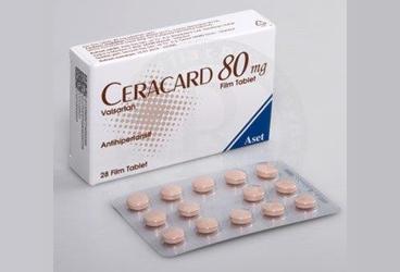 CERACARD 80 MG 28 FILM TABLET