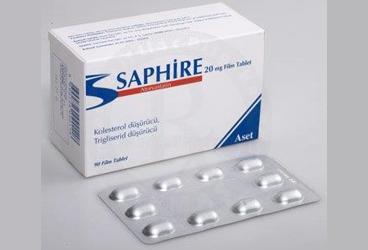 SAPHIRE 20 MG 90 FILM TABLET