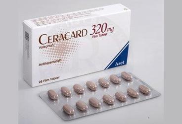 CERACARD 320 MG 28 FILM TABLET