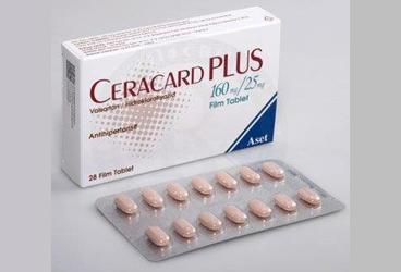 CERACARD PLUS 160 /25 MG 28 FILM KAPLI TABLET
