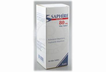SAPHIRE 80 MG 90 FILM TABLET