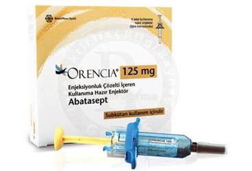 ORENCIA SUBKUTAN 125 MG ENJEKSIYONLUK COZELTI ICEREN KULLANIMA HAZIR ENJEKTOR 4 ADET