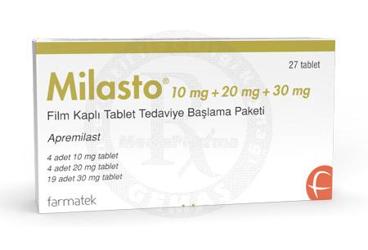 MILASTO 10 MG + 20 MG + 30 MG FILM KAPLI TABLET TEDAVIYE BASLAMA PAKETI (4+4+19)