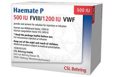 HAEMATE-P  500 IU IV ENJEKSIYON/INFUZYON ICIN TOZ VE COZUCU