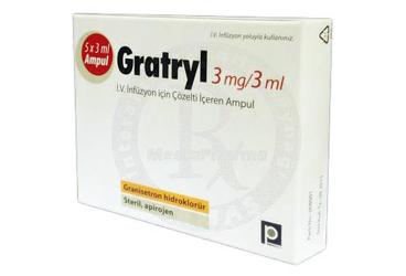 GRATRYL 3 MG/3 ML IV INFUZYON ICIN COZELTI ICEREN 5 AMPUL