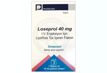 LOSEPROL 40 MG IV ENJEKSIYON ICIN LIYOFILIZE TOZ ICEREN FLAKON