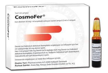 COSMOFER IRON DEXTRAN 50 MG/ML ENJ. SOL.