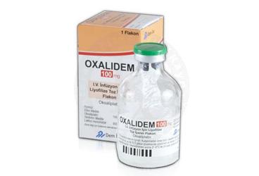 OXALIDEM 100 MG IV INFUZYON ICIN LIYOFILIZE TOZ ICEREN FLAKON