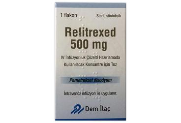 RELITREXED 500 MG IV INFUZYONLUK COZELTI HAZIRLAMADA KULLANILACAK KONSANTRE ICIN TOZ (1 FLAKON)