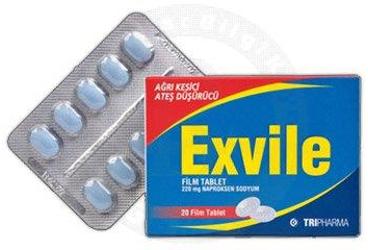 EXVILE 220 MG FILM KAPLI TABLET (20 ADET)