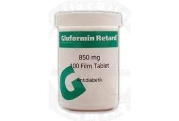 GLUFORMIN RETARD 850 MG 100 FILM TABLET