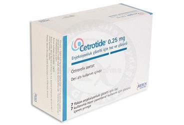 CETROTIDE 250 MCG ENJEKSIYONLUK COZELTI ICIN TOZ VE COZUCU