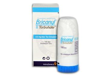BRICANYL TURBUHALER TOZ INHALATOR 0,50 MG 100 DOZ