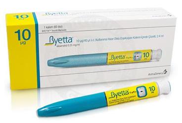 BYETTA 10 µG/40 µL SC KULLANIMA HAZIR DOLU ENJ. KALEMI ICINDE COZELTI 2,4 ML