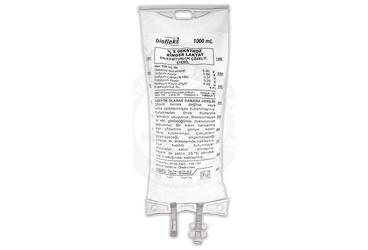 BIOFLEKS %5 DEKSTROZ RINGER LAKTAT ENJEKTABL SOL (PVC TORBA)  1000 ML SETSIZ