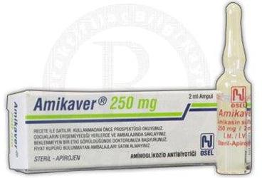 AMIKAVER  250 MG 2ML X 1 AMPUL