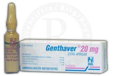 GENTHAVER   20 MG 1 AMPUL