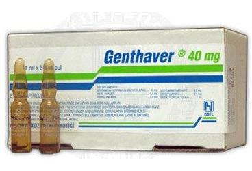 GENTHAVER 40 MG 1MLX50 AMPUL
